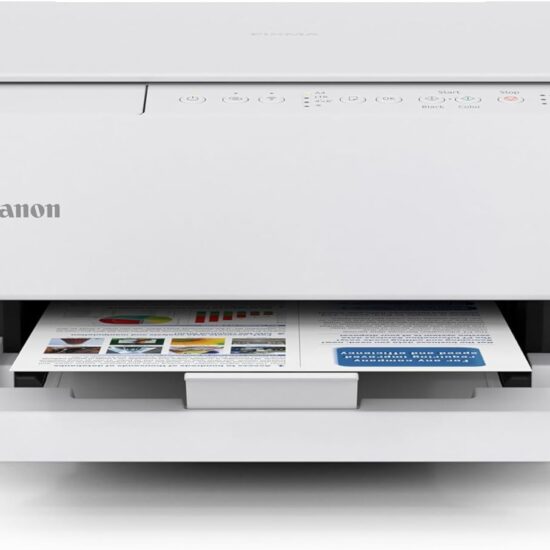 Canon PIXMA TS4320 Wireless Color Inkjet Printer for Duplex Printing, White – Home Printer with Copier/Scanner, Compact Design, Easy Setup, 1 Year Limited Warranty